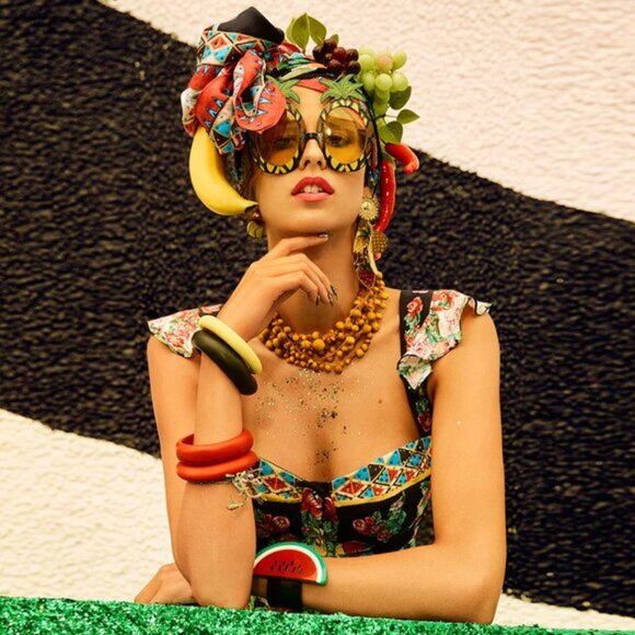 Camilla Toucan play bustier top with frill Size Small b72E - Picture 3 of 10